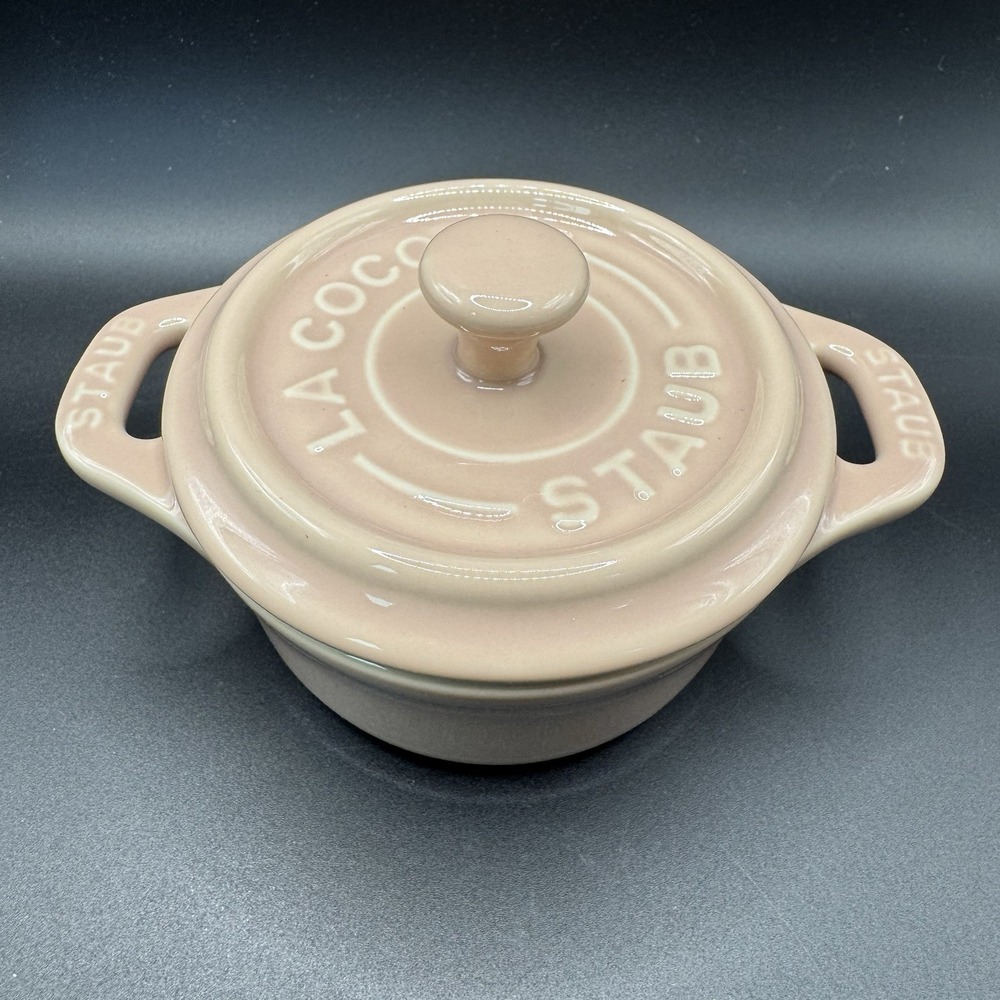 Staub Mini Ceramic La Cocotte Light Pink 0.2L/0.25Qt 10cm/4.0" Ramekin